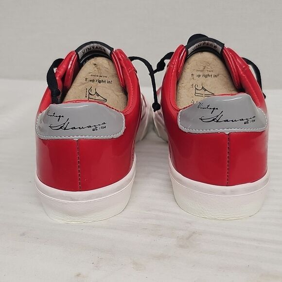 Vintage Havana Red and Silver Sneakers - Picture 3 of 10